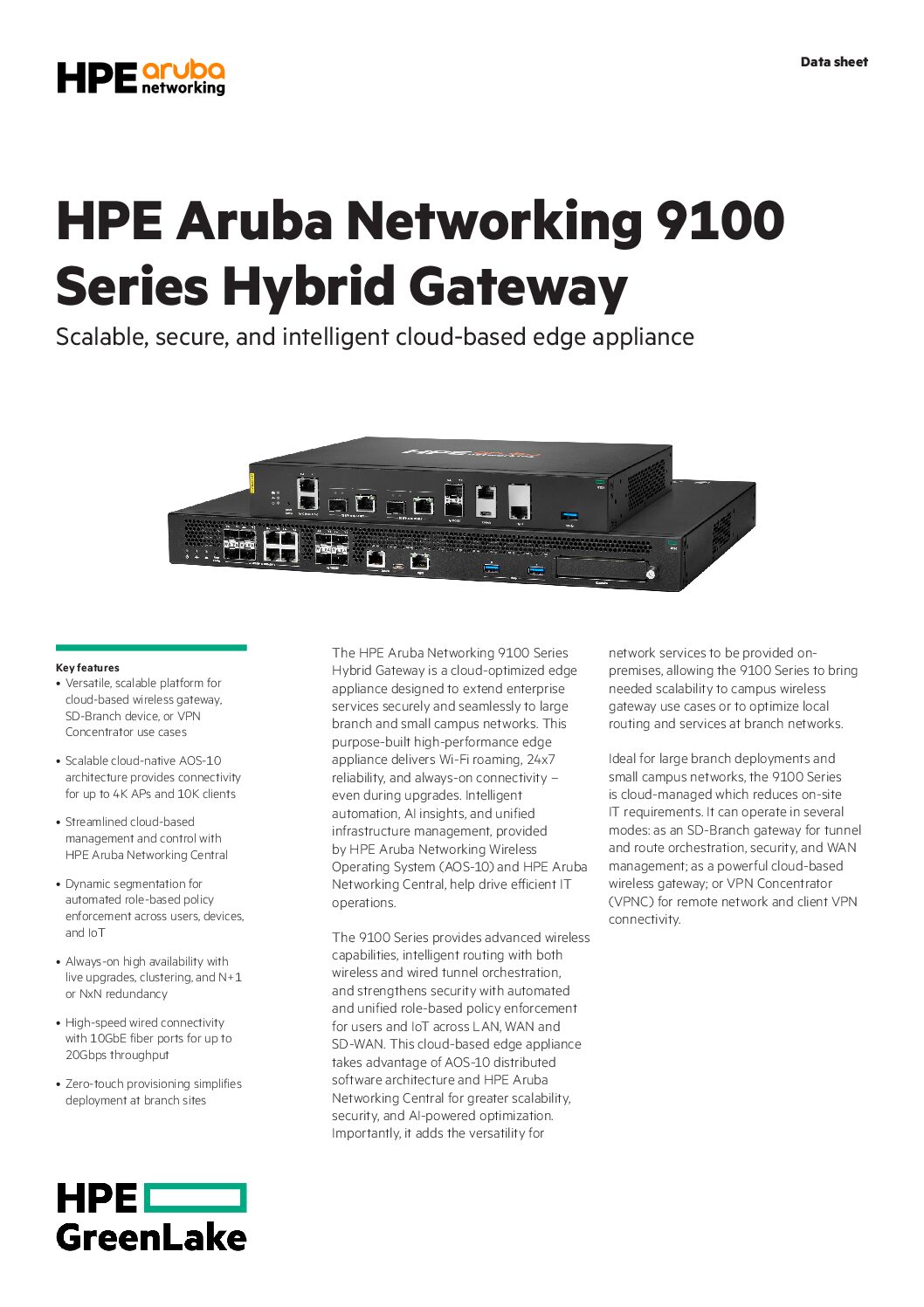 Thiết bị Hybrid Gateway HPE Aruba 9106 (RW) 2xSFP+ 2xCombo 2xPoE (S0B85A) - Ảnh 4