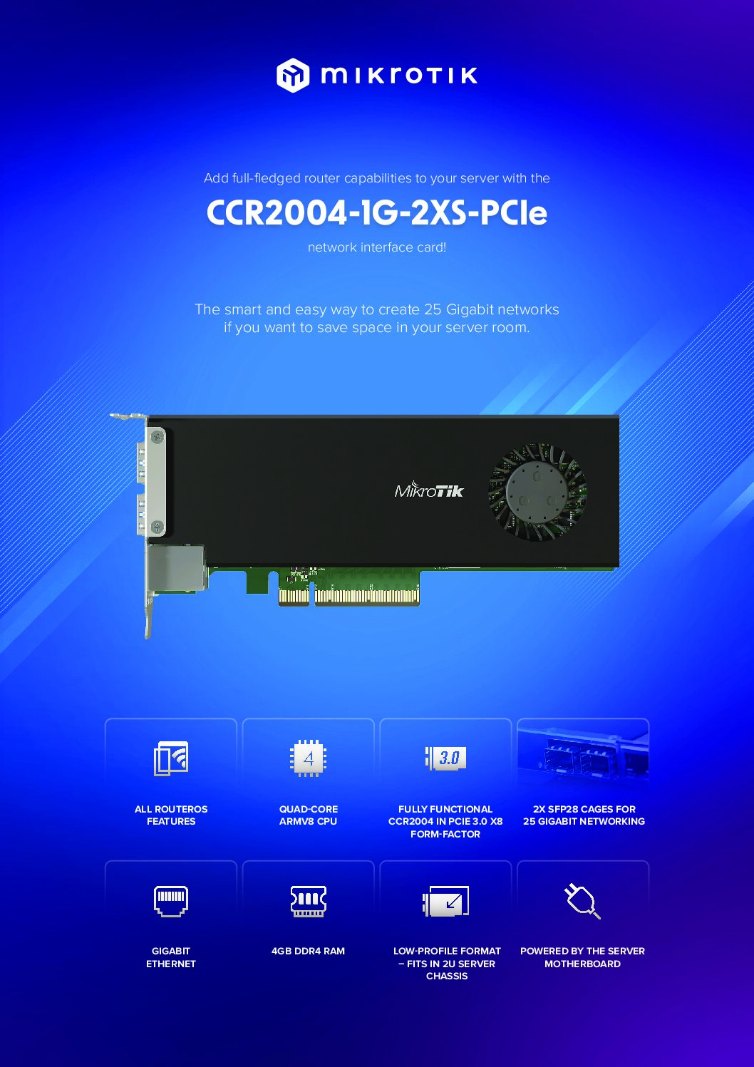 Thiết bị cân bằng tải Router MikroTik CCR2004-1G-2XS-PCIe - Ảnh 7