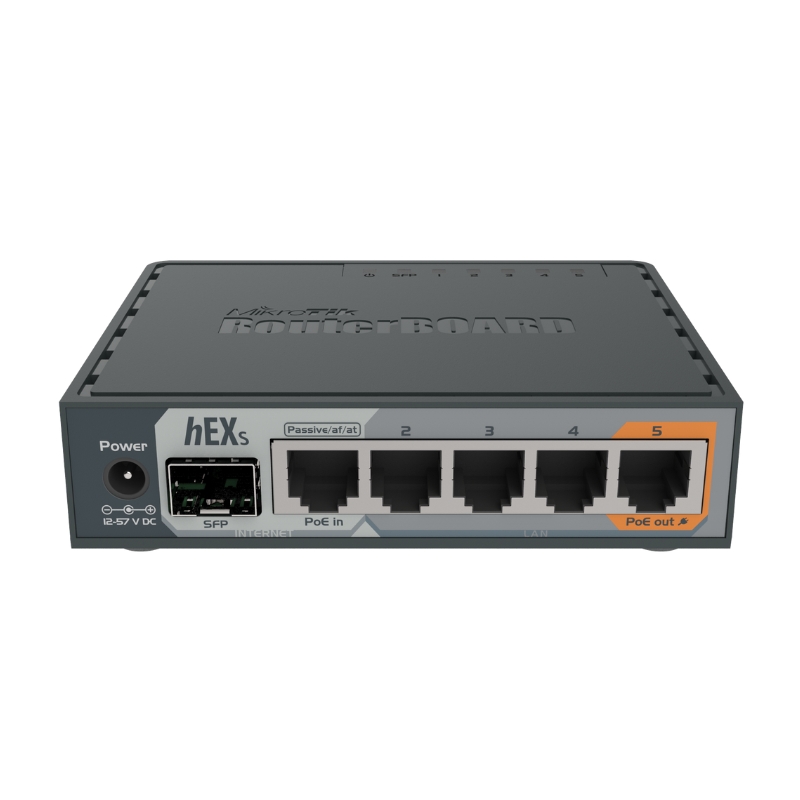 Thiết bị cân bằng tải router MikroTik RB760iGS (hEX S) chịu tải 80-100 user