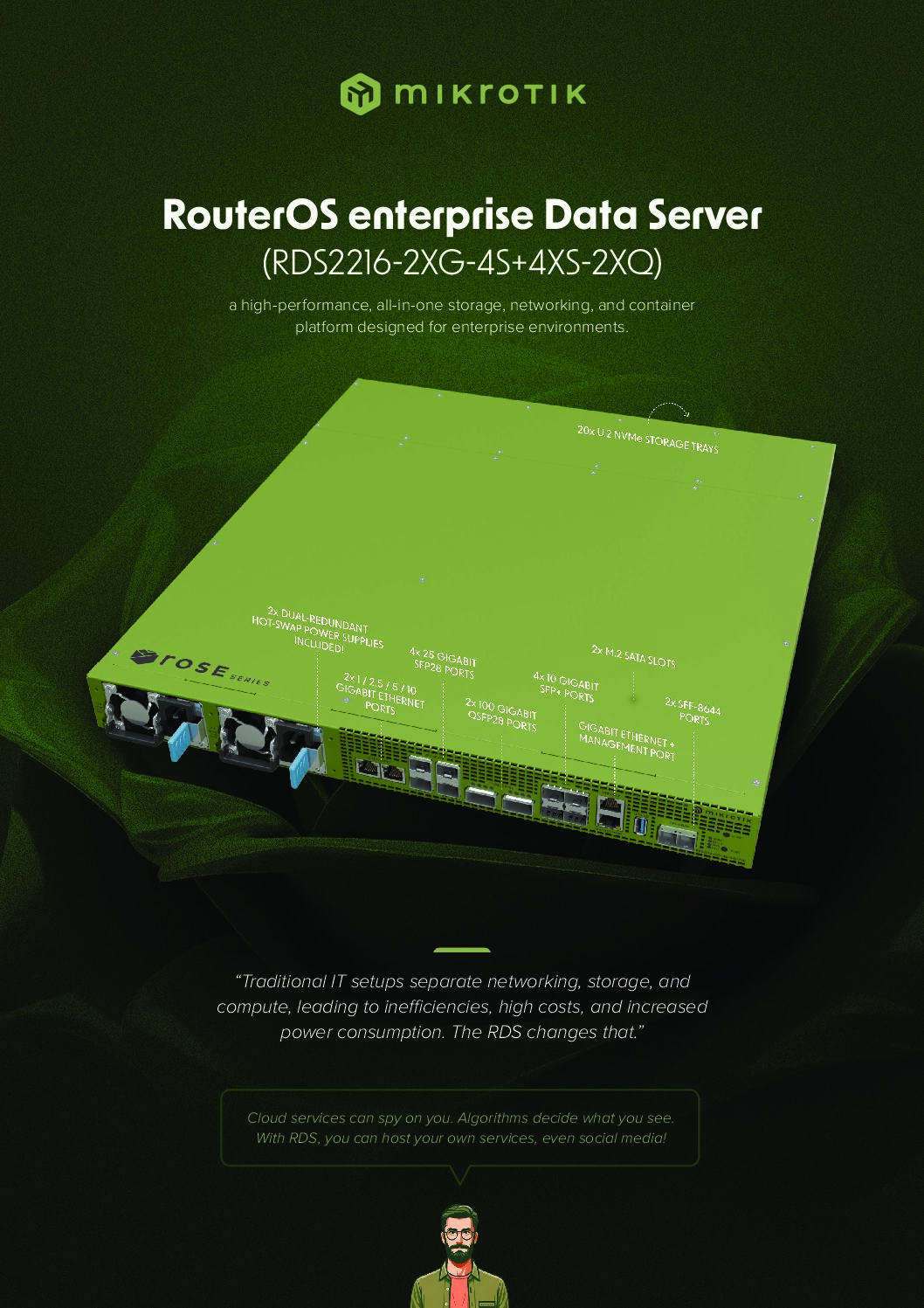 MikroTik ROSE Data Server (RDS2216-2XG-4S+4XS-2XQ) - Ảnh 5