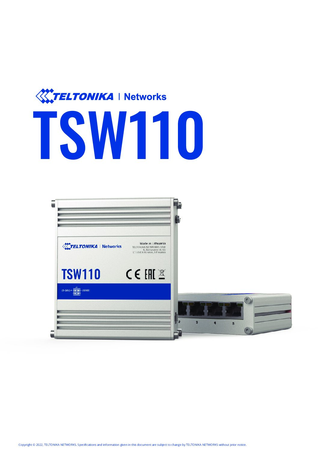 Switch công nghiệp Teltonika TSW110 - Ảnh 7