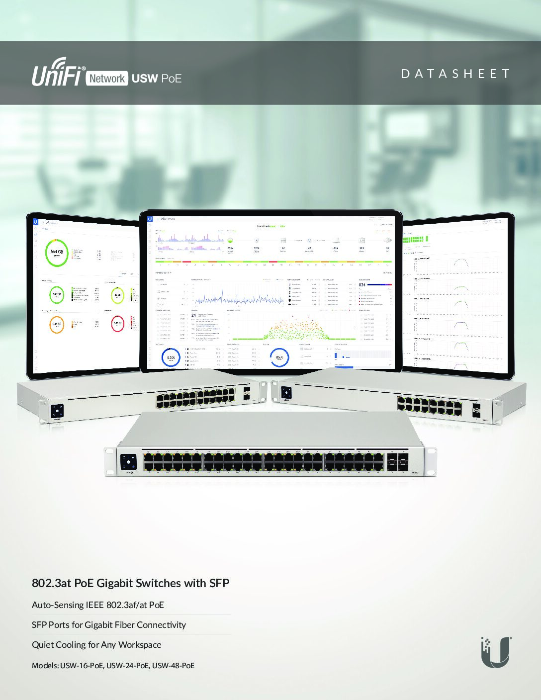 Thiết bị chuyển mạch Ubiquiti UniFi Switch 16 PoE (USW-16-PoE) - Ảnh 4