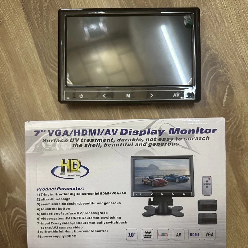 Màn hình test camera 7 inch LED Hỗ trợ AV VGA HDMI - Ảnh 5